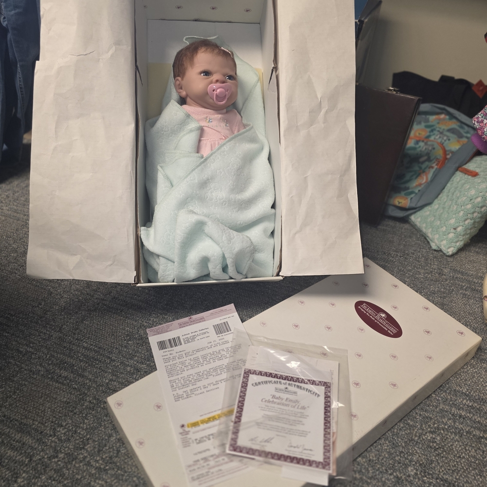 NWT Ashton Drake Baby Emily Celebration Of Life